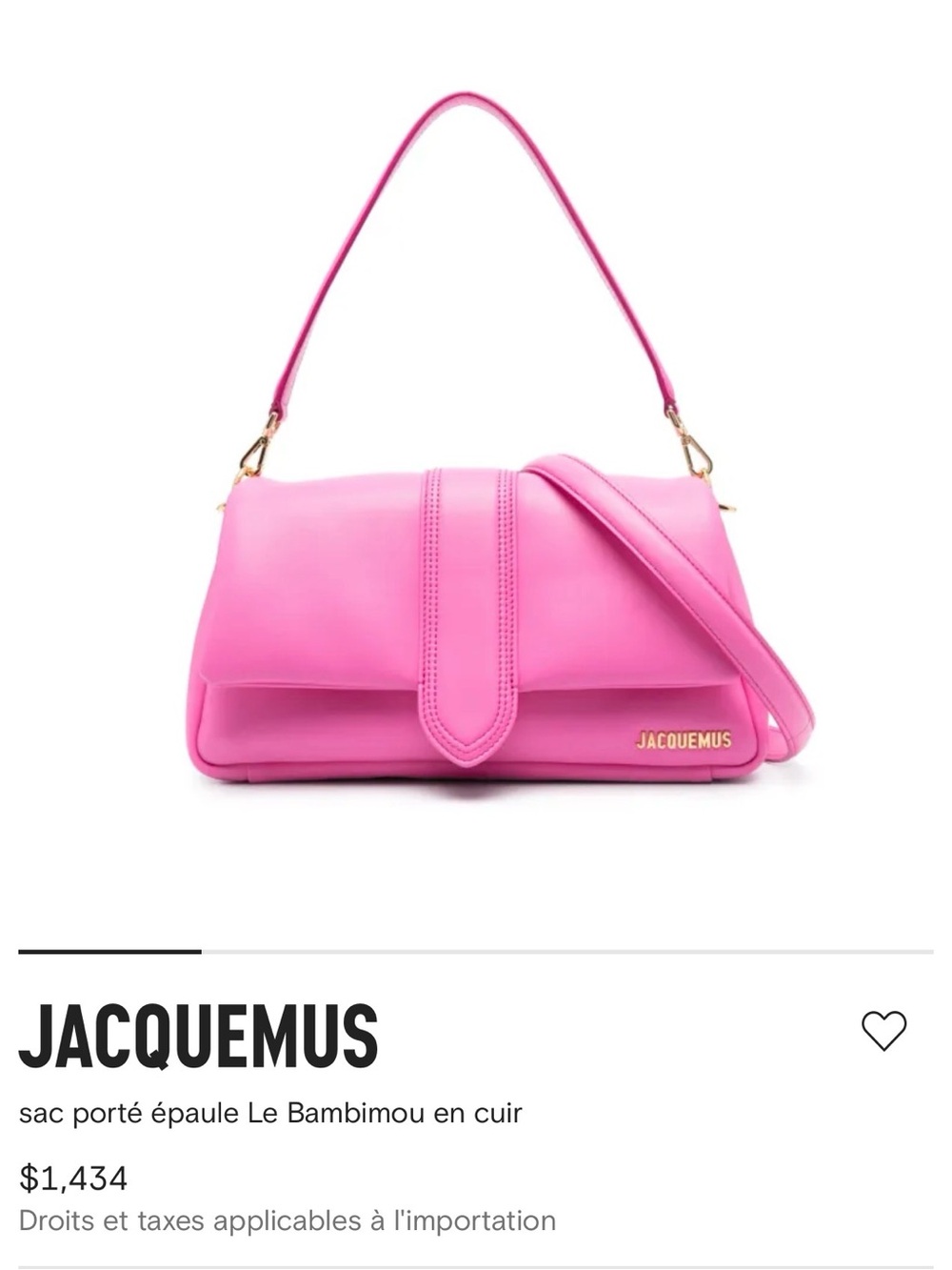 Jacquemus Le Bambimou Bag in Light Pink - Picture 15 of 16